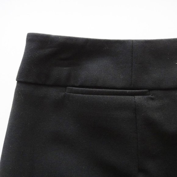 Black Straight Skirt Lined Pocket Light Stretch - Picture 9 of 9
